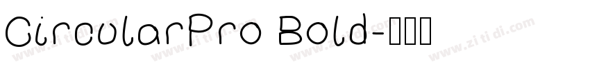 CircularPro Bold字体转换